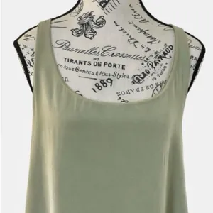 Hutch Green Silk Overlay Cascading Ruffle Back Knee Length Dress Size Medium 💛 thumbnail 4