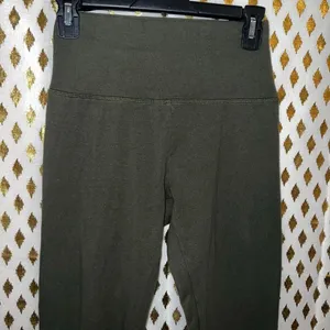 Aerie offline leggings OG legging hi rise long inseam dark olive green size M thumbnail 2