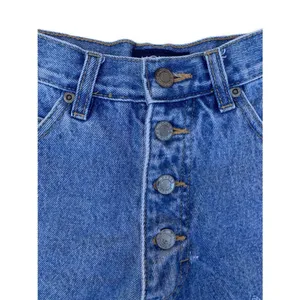Vintage Honors Distressed Blue Denim Shorts thumbnail 4