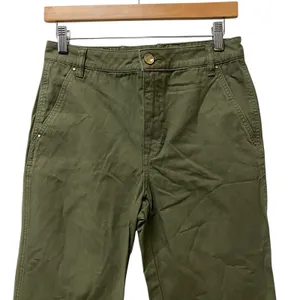 Tory Burch‎ Womens Sz 26 Agave Green Flared Leg Trouser Pants Denim Bootcut thumbnail 2
