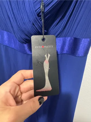 Ever Pretty Navy V-Neck Chiffon Maxi Dress with Flutter Sleeves thumbnail 8