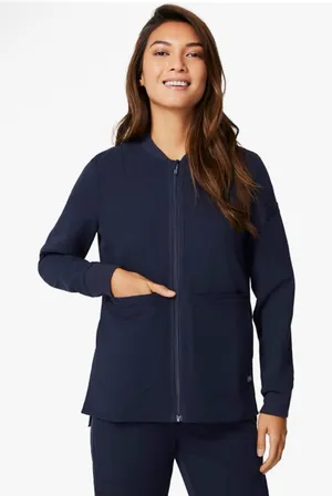FIGS Bellery Scrub Jacket for Women - Navy classic bomber jacket Size XXS thumbnail 1