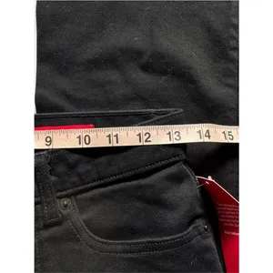 SPANX Skinny Britches Denim Flare Jeans Black Petite 6 NWT thumbnail 5