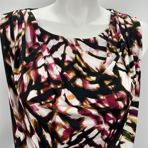 Worthington sleeveless abstract print top XL thumbnail 1