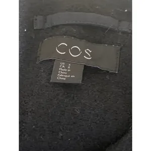 Cos 100% Wool Women's Black Long Sleeve Cardigan Sweater Blazer Coat Jacket Sz 6 thumbnail 5