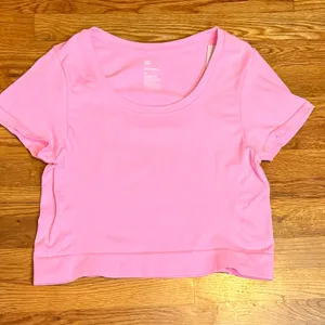 All in Motion Women’s XXL Pink Nylon Ribbed Short Sleeve Athletic Top Sporty thumbnail 1