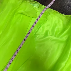 Mac Duggal Strapless Bedazzled Sparkle Long Chiffon Gown Dress Neon Green 10 thumbnail 10