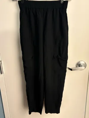 A New Day Women's Black Pants Elastic Waist Pocket Solid Regular Fit Small thumbnail 10