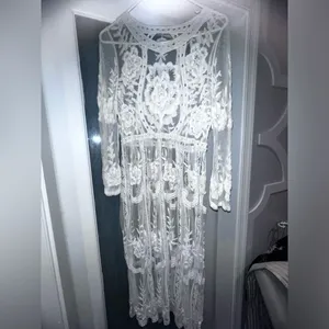 Women’s Bathing Suit Cover Up for Beach Pool Swimwear Crochet Dress Sexy Swim thumbnail 2