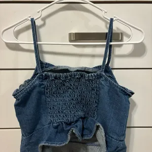 American Eagle Denim Tank Top thumbnail 4