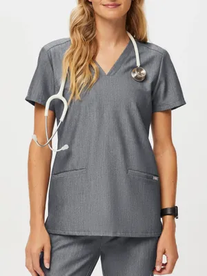 Figs Casma Three-Pocket Scrub Top Graphite Grey Size XL thumbnail 1