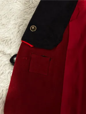 Faux suede tribal jacket with embroidery Red Size L thumbnail 11