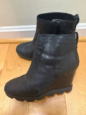 Sorel Joan Uptown Stud Bootie, boot wedge sz 9 black thumbnail 4