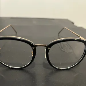 Chic Gold Frame Glasses Black thumbnail 5