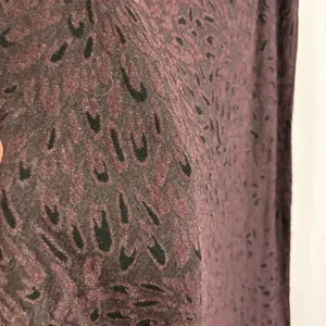 Cut Loose Womens Midi Skirt L Brown Floral Textured Knit Elastic Waist USA Boho thumbnail 4