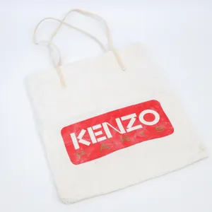 Kenzo‎ Paris Logo Canvas Tote Bag Casual Shopper Streetwear Beach Bag thumbnail 1
