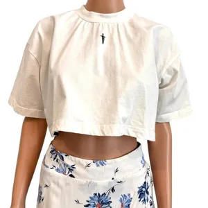 Ironwilled large oversized dagger cropped tee shirt top TB2 3531 thumbnail 11