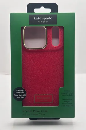 Kate Spade New York Red Crystal Pavé iPhone 17 Pro MagSafe NWT MSRP: $70 thumbnail 1