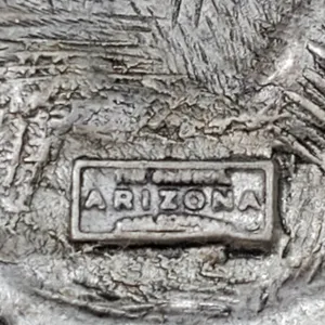 Arizona Jeans Vtg Pin Brooch Sunflower Design 2" Signed thumbnail 3