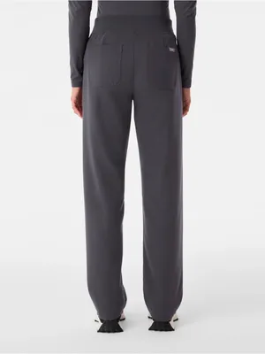 Figs Livingston High-Rise Straight-Leg Scrub Pant Charcoal Gray thumbnail 3