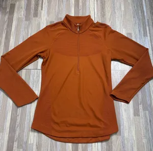 Nike Women's Burnt Orange Half-Zip Pullover Nike Golf Size Small thumbnail 1