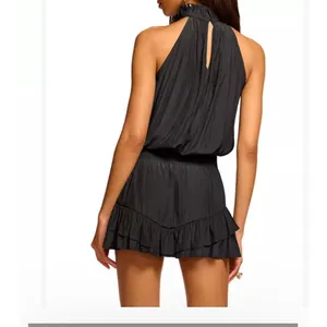 Ramy Brook Naya Sleeveless Black Mini Dress Women Medium thumbnail 2