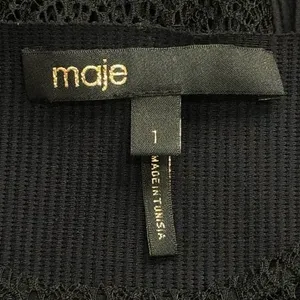 Maje Lysea Mixed Media Long Sleeve Top Fairygoth Party Grunge Chic Size 1 (S) thumbnail 6
