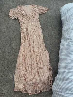 Baltic Born Esme Sequin Dress I Rose Gold Size Medium thumbnail 4