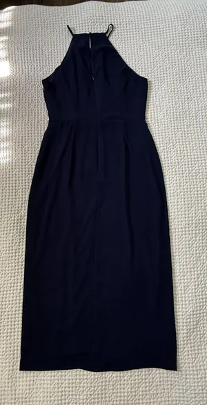 Lulus Navy Blue Sleeveless Midi Dress thumbnail 3
