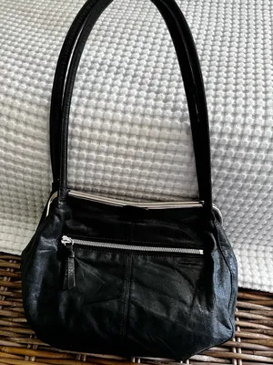 HOBO Black Leather Handbag Slouchy Soft Leather thumbnail 1