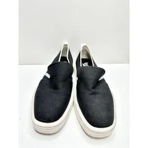 Franco Sarto Sneaker Women’s Size 8.5‎ Black White Canvas Slip On Style thumbnail 5