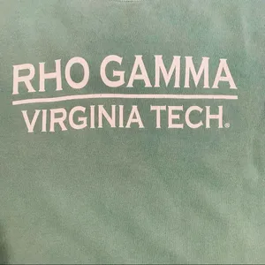 Comfort Colors Rho Gamma Virginia Tech Inspired Sweater Size‎ M thumbnail 4