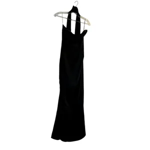 Oh Polly Mandi Scarf-Detail Strapless Gown Maxi Dress in Black size 6 New thumbnail 6