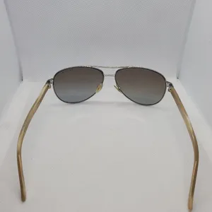 Ralph Lauren Polarized Silver & Tan Aviator Sunglasses thumbnail 12