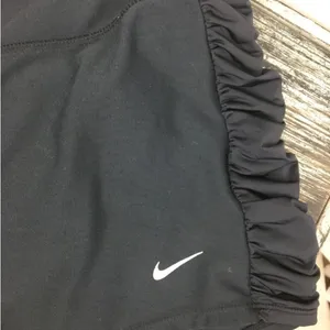 Nike SET Black Side Ruched Dri-Fit Sport Shorts & Racerback Top M L thumbnail 7