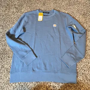 Carhartt Womens Tencel‎ Fiber Series Relaxed Fit Sweatshirt Blue TS6179-W Medium thumbnail 1