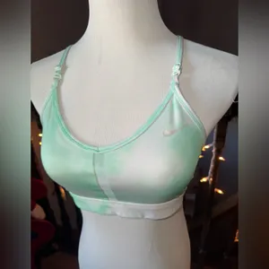 Nike Dri - Fit Mint green and white sports bra thumbnail 2
