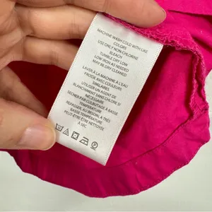 Urban Outfitters Hot Pink Long Sleeve Mini Dress Womens XS Barbie Core Collared thumbnail 9
