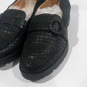 LifeStride Women’s Lolly Slip-On Loafer Black Croc Size 5M Chic Comfort Flats 🔥 thumbnail 3