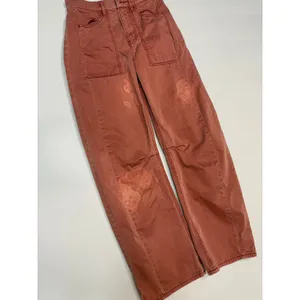 Veronica Beard Sloan High Rise Barrel LegPants Washed red oak size 24 thumbnail 2
