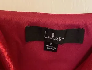 Lulus Glam Gal Hot Pink Satin Ruched Cutout Maxi Dress thumbnail 10