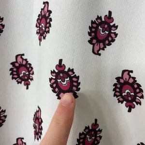 EUC LOFT women’s white pink printed pattern full button front long‎ sleeve shirt thumbnail 7