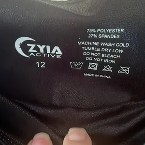 Zyia Black Metallic Ombre Light n Tight Hi-Rise 7/8 Legging Size 12 thumbnail 6
