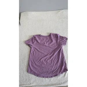 Lululemon Love Tee V Purple Short Sleeve V-Neck Activewear Shirt Size 8 thumbnail 2