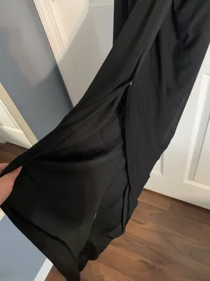ASOS Rare London Black MIDI Dress With Slit thumbnail 7