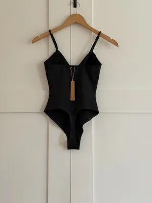 NWT Skims Cotton Shapewear Thong Bodysuit XS thumbnail 6