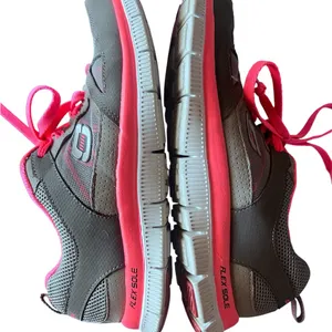 Skechers Flex Sole 11727 Sneakers Lightweight Memory Form 7.5 Grey/Pink Orange thumbnail 6