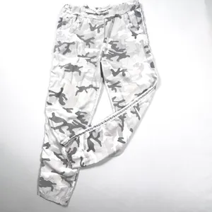 Gigi Moda Joggers Womens Made in Italy Camo‎ Rhinestone Gray White Cotton thumbnail 2