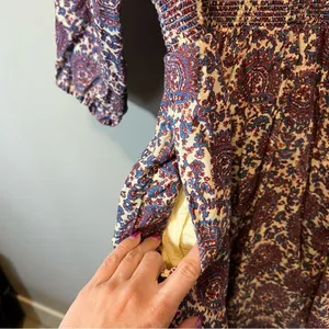 J. Crew Palermo Smocked Waist Mini Dress‎ in Floral Bouquet Linen Medium thumbnail 8
