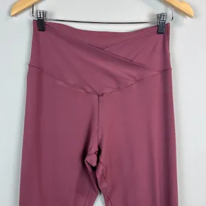 Offline By Aerie‎ Real Me 7/8 Hi-Rise Crossover Leggings Womens XL Mauve Yoga thumbnail 2